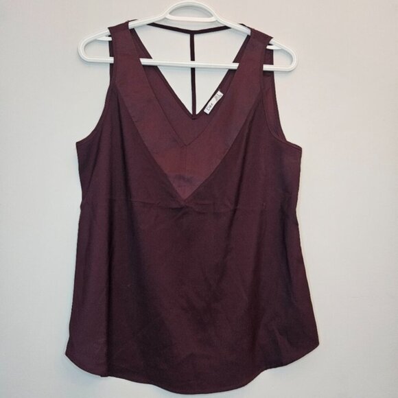 DEX Women's Sleeveless Camisole Top. Burgundy. Size M - Picture 2 of 8